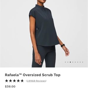 Figs Rafaela Scrub Top Dark Harbor 2XL